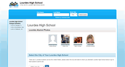 Desktop Screenshot of lourdeshighschool.org