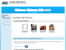 Tablet Screenshot of lourdeshighschool.org